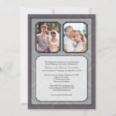 Uitnodiging Damask Silver (25e) jubileumfeest (Achterkant)