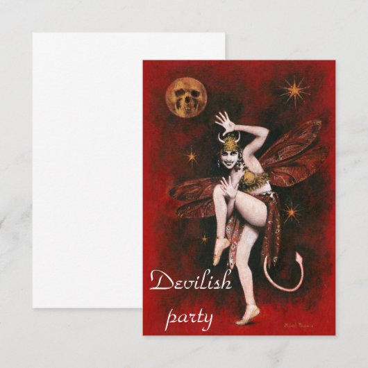 Uitnodiging  Dancer Party (Voorkant / Achterkant)