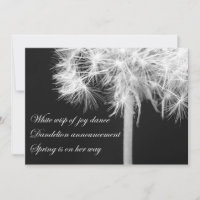 Uitnodiging Dandelion Haiku