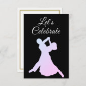 Uitnodiging Dansfeest (Voorkant / Achterkant)