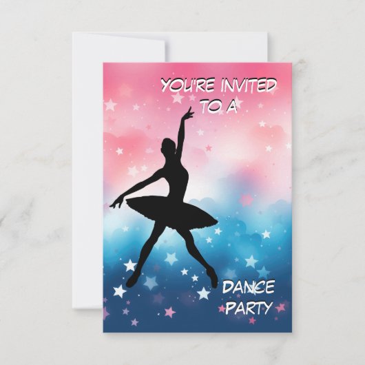 Uitnodiging Dansfeest (Voorkant)