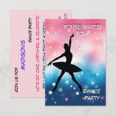 Uitnodiging Dansfeest (Voorkant / Achterkant)