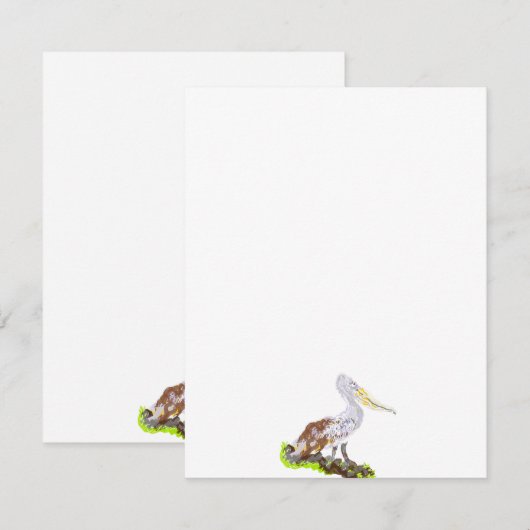 Uitnodiging: De storm; Pelican is hier Kaart (Voorkant / Achterkant)