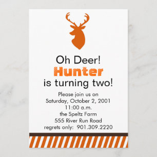 Uitnodiging Deer Birthday