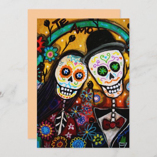 UITNODIGING DIA DE LOS MUERTOS (Voorkant / Achterkant)