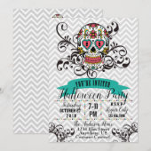 Uitnodiging Dia de los Muertos (Voorkant / Achterkant)