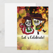 Uitnodiging dia de Los Muertos (Voorkant / Achterkant)