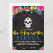 UITNODIGING DIA DE LOS MUERTOS (Voorkant / Achterkant)