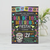 Uitnodiging Dia De Los Muertos Feest (Staand voorkant)