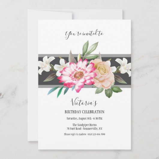 Uitnodiging die een statement maakt (Voorkant)