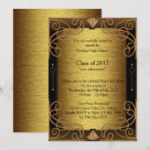 Uitnodiging, diner en dans, in te vullen kaart (Voorkant / Achterkant)