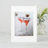 Uitnodiging "DINER EN DRANKJES" OF "COCKTAILPARTY" (Staand voorkant)