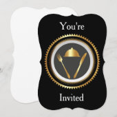 Uitnodiging Diners Blank Template (Voorkant / Achterkant)