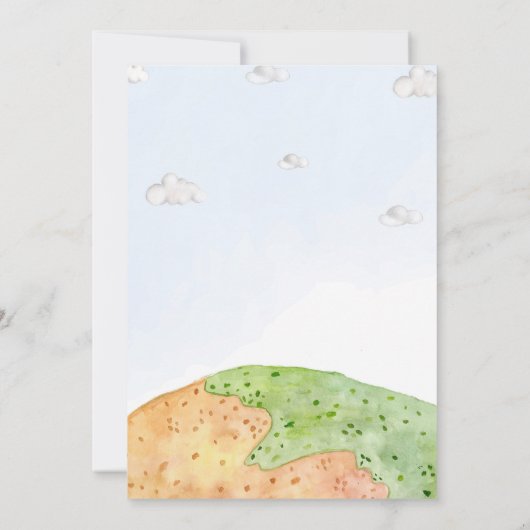 Uitnodiging Dinomite om de verjaardag van Dinosaur (Achterkant)