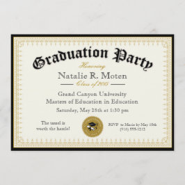 Uitnodiging Diploma Graduation Party