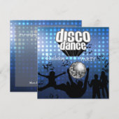 Uitnodiging Disco Dans Verjaardagsfeest Retro (Voorkant / Achterkant)
