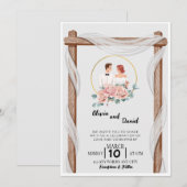 Uitnodiging Doe mee met de huwelijksviering van (Voorkant / Achterkant)