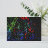 uitnodiging donkere textuur abstract recycle motie (Staand voorkant)