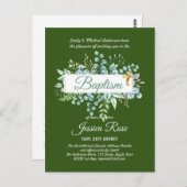 Uitnodiging Doop Eucalyptus Groenery BUDGET (Voorkant / Achterkant)