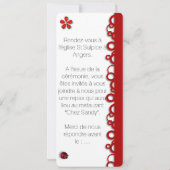 Uitnodiging doop lieveheersbeestje Lou-Anne met fo (Achterkant)