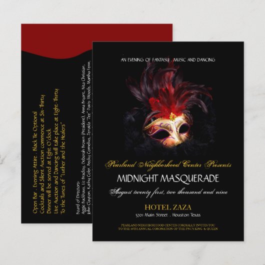 Uitnodiging - Douanebestelling Pearland Briefkaart (Voorkant / Achterkant)