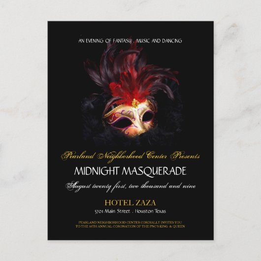 Uitnodiging - Douanebestelling Pearland Briefkaart (Voorkant)