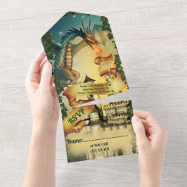 Uitnodiging Draak en Kasteel