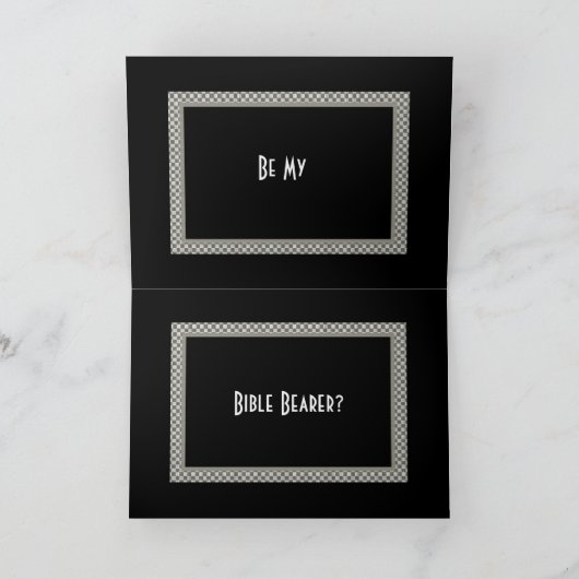 UITNODIGING DRAGER CUSTOM NAAM Bijbel (Binnen)