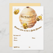 Uitnodiging Drie Bijen (Voorkant / Achterkant)