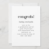 Uitnodiging drie fotocollage graduPartij (Achterkant)