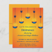 Uitnodiging Editable Deepavali (Voorkant / Achterkant)