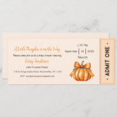 Uitnodiging: Een klein pompoentje is op komst Kaart (Voorkant / Achterkant)