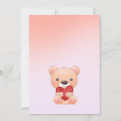 Uitnodiging: een klein schatje is onderweg kaart (Achterkant)