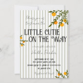 Uitnodiging: een klein schatje is op komst kaart (Voorkant)