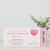 Uitnodiging: een klein schatje is op komst kaart (Staand voorkant)