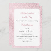 Uitnodiging: een klein schatje is op komst kaart (Voorkant / Achterkant)