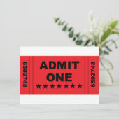 Uitnodiging "Eén" toe te staan (Staand voorkant)