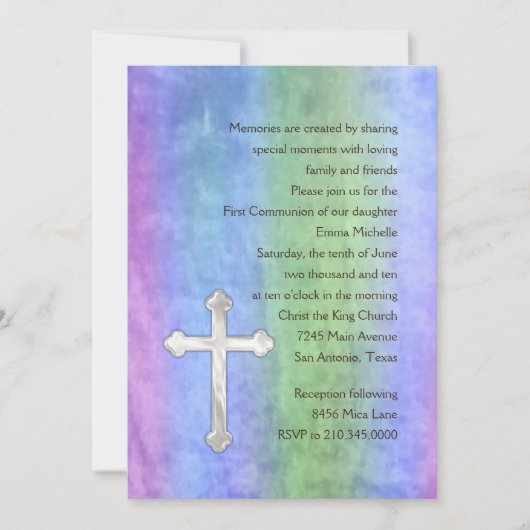 Uitnodiging eerste communautaire Waterverf (Voorkant)