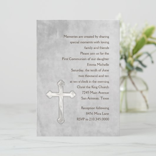 Uitnodiging eerste communautaire Waterverf (Staand voorkant)