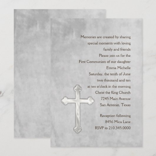 Uitnodiging eerste communautaire Waterverf (Voorkant / Achterkant)