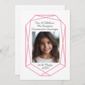 Uitnodiging Eerste Communie met Foto (Voorkant / Achterkant)