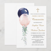 Uitnodiging Eerste Communie Tweeling (Voorkant / Achterkant)