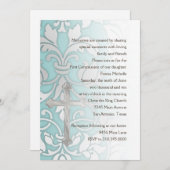 Uitnodiging eerste communiqué Damask en Cross (Voorkant / Achterkant)