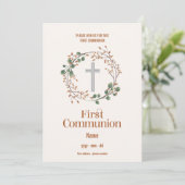 Uitnodiging Eerste Gemenebest - Croix Feurie (Staand voorkant)