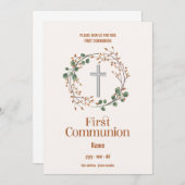 Uitnodiging Eerste Gemenebest - Croix Feurie (Voorkant / Achterkant)