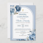 Uitnodiging Eerste Heilige Communie Elegant (Voorkant)