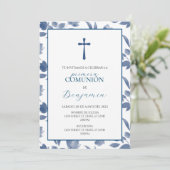 UITNODIGING EERSTE HEILIGE COMMUNIE OF RELIGIEUZE  (Staand voorkant)