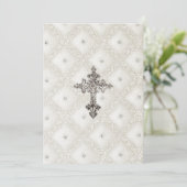 Uitnodiging eerste mededeling geciteerde blik (Staand voorkant)