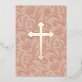 Uitnodiging eerste mededeling "Ingegrepen" kruis (Voorkant)