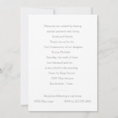 Uitnodiging eerste mededeling "Ingegrepen" kruis (Achterkant)